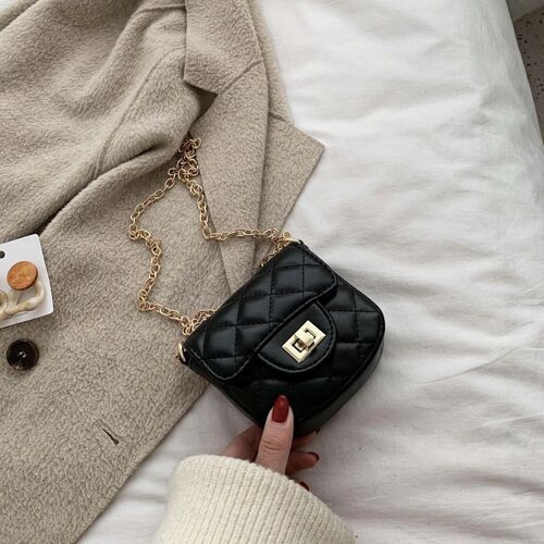Petit sac à chaîne en diamant pour femmes, sac de travail polyvalent populaire de printemps et d'été, sac à bandoulière simple haut de gamme SHB1027