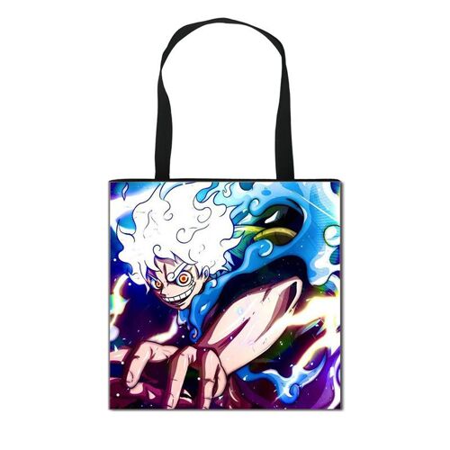 Nika Luffy ¿ sac de courses écologique, sac de rangement Portable moyen, fourre-tout résistant à la saleté pour hommes et femmes SHB1405