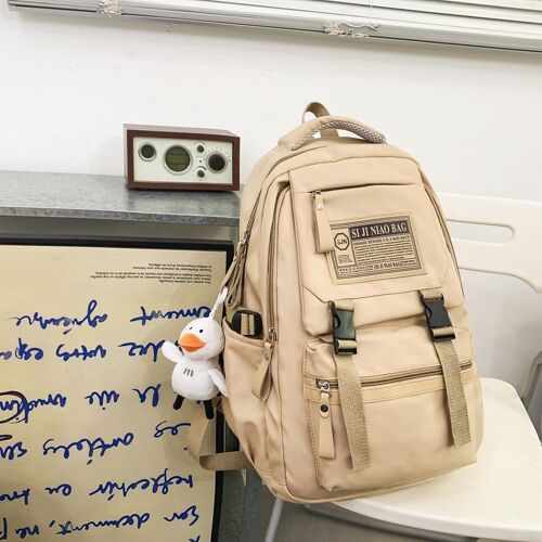 Cartables féminins de grande capacité pour les collégiens, sacs à dos imperméables de marque tendance de style coréen, sacs à dos pour lycéens, mode masculine SHB3865