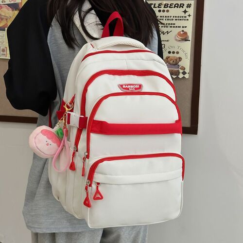 Cartables pour étudiants multi-compartiments, sacs à dos pour lycéens de style forestier, sacs à dos pour lycéens de grande capacité réduisant le poids version coréenne pour femmes SHB4246