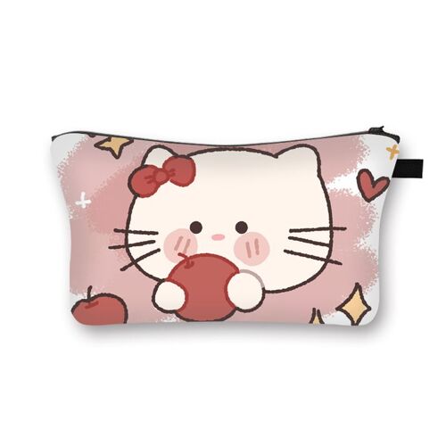 Sanrio ¿ sac de rangement portable de grande capacité, sac à cosmétiques imprimé à la mode pour femmes, pochette SHB1426
