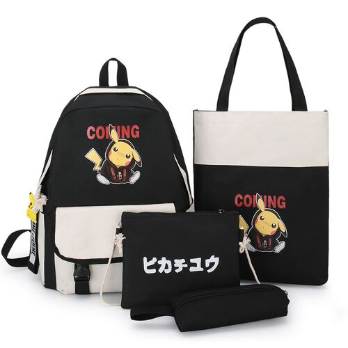 Cartables d'école pour les classes 3, 4, 5 et 6, sac à dos quatre pièces imprimé dessin animé, sac à dos de grande capacité de style coréen SHB3023