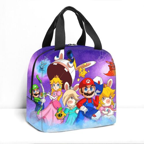Sac à déjeuner pour enfants Mario Mario, sac à déjeuner pour étudiants, sac isolant simple en film d'aluminium, grande capacité SHB1927