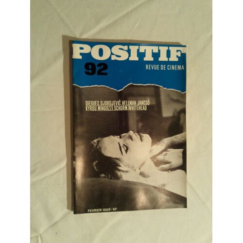 Positif  N° 92 : Diegues - Djordjevic - Hellman - Jancso - Kyrou - Mingozzi - Schorm - Whitehead