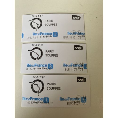 Billets Ratp Paris-Souppes