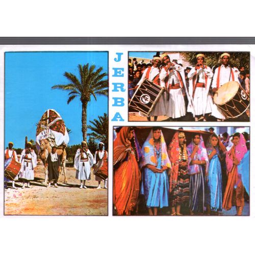 Carte Postale De Jerba (Tunisie) 3 Vues