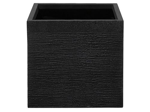 Pot De Fleurs Noir 40 Cm Paros