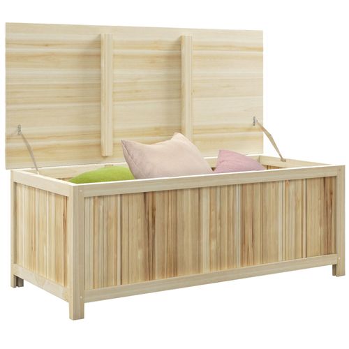 Coffre De Rangement Extérieur 172l - Dim. 120l X 55l X 45h Cm - Bois