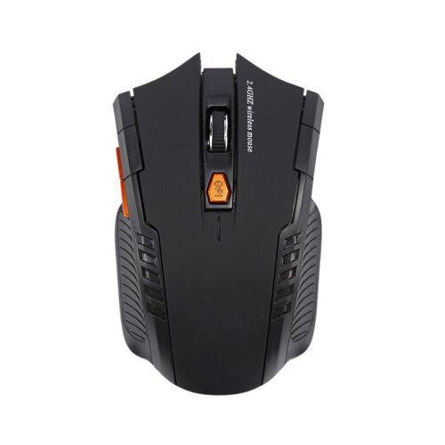 Souris optique professionnelle sans fil 2.4 ghz, avec récepteur USB 2.0, à défilement droit, pour ordinateur portable et Gamer
