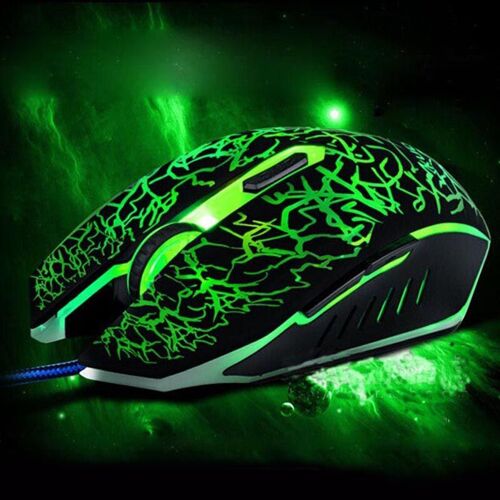 Souris optique filaire professionnelle de jeu, colorée, 6 boutons, pour ordinateur portable, PC, joueur professionnel, nouveauté 100%
