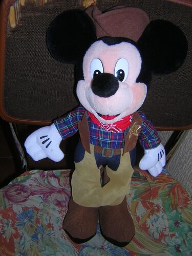 Mickey En Shérif 43 Cm.
