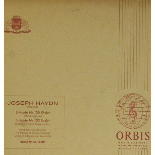 Symphonies 100 & 103 - Bamberger Symphoniker (100), Pro Musica Stuttgart (103), Edouard Van Remoortel