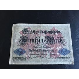50 Mark Darlehenskassenschein (Serie 7 Chiffres) - Allemagne - 1914