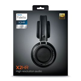 Philips Fidelio X2HR/00 Casque Supra-Auriculaires, Casque Son Haute Définition (Haut-parleurs de 50 mm, Coussinets Deluxe à Mémoire de Forme, Clip pour Le Fil Amovible) Noir