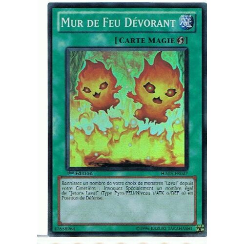 Mur De Fer Devorant (Searing Fire Wall) Yu Gi Oh Sr Ha05-Fr027