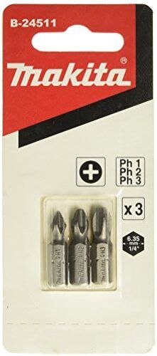 Set d'embouts de vissage Makita B-24511 PH1/2/3x25mm