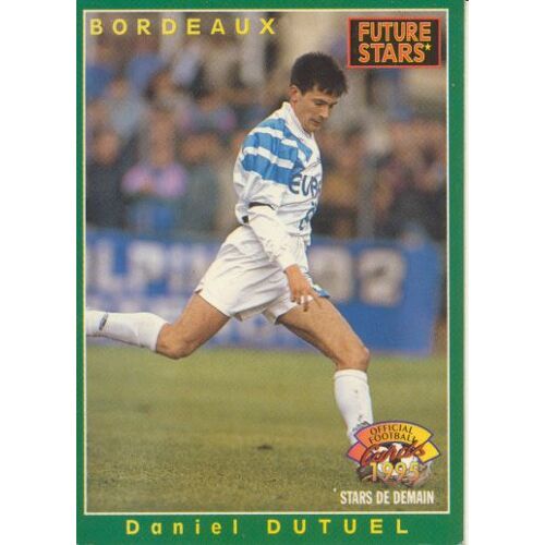 Official Football Cards Panini 1995 Futures Stars N° 208, Daniel Dutuel, Girondins De Bordeaux