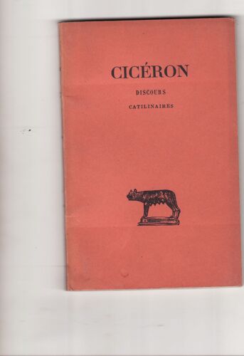 Discours Catilinaires Tome X