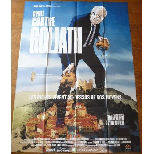 Cyril Contre Goliath De Thomas Bornot Avec Cyril Montana, Grégoire Montana... - Affiche Originale De Cinéma Format 120 Cm X 160 Cm
