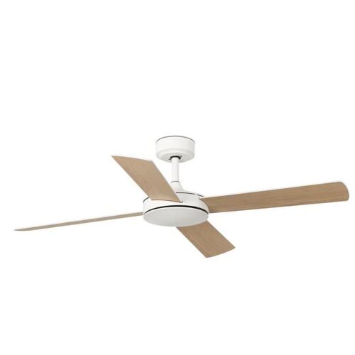 Faro Mallorca Grand Ventilateur De Plafond Dc Blanc Et Érable, 6 Vitesses