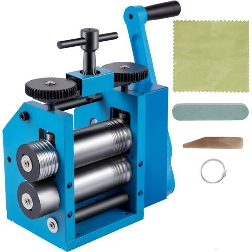 Machine de Laminage de Bijoux-VEVOR -76 mm-Dimensions du Rouleau 113x53 mm-Bijoux Outil Bricolage -Presser Feuilles Fils