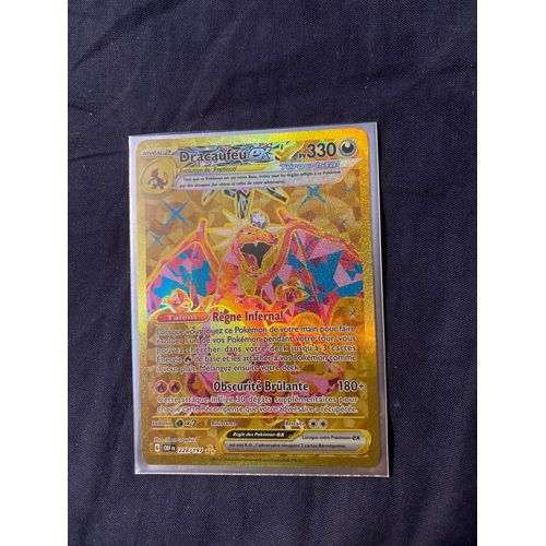 Carte Pokémon Secrète Gold Dracaufeu 228/197