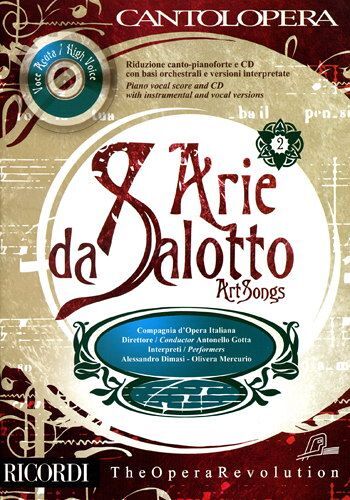 Cantolopera : Arie Da Salotto Vol 2 Per Voce Acuta (Voix Haute) + 1 Cd - Ricordi