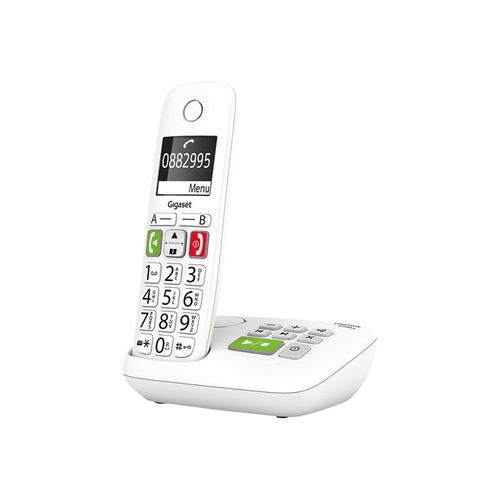 Gigaset E290A - Téléphone sans fil - système de répondeur avec ID d'appelant - ECO DECT\GAP - blanc