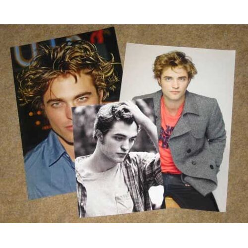 Lot De 3 Photos Robert Pattinson Twilight Format 15x20cm Et 20x30cm