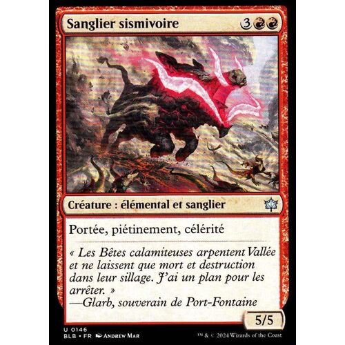 Sanglier Sismivoire - Magic - Bloomburrow Vf - U - 146