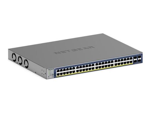NETGEAR Smart GS752TXUP - V3 - commutateur - L3 Lite - intelligent - 48 x 10/100/1000 (PoE++) + 4 x 10 Gigabit SFP+ - de bureau, Montable sur rack - PoE++