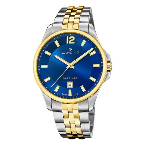 Candino Montre Pour Hommes En Acier Inoxydable Argent Or Candino Montre-Bracelet Classique Uc4765/2