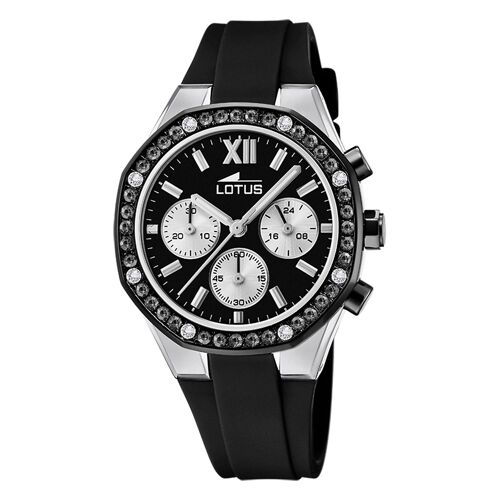 Montre Femme Lotus Silicone Noir Montre Lotus Classic Ul18875/4