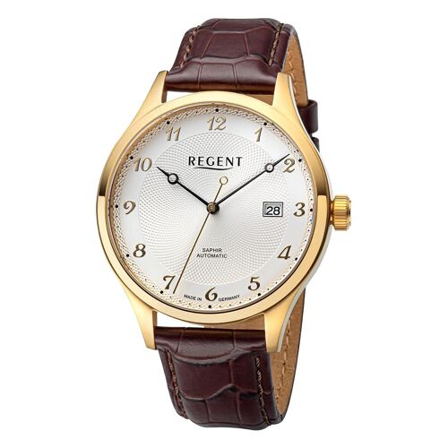 Regent Montre-Bracelet Homme Analogique Bracelet Cuir Marron Urgm2214