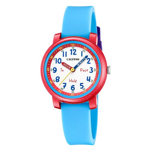 Montre Pour Enfants Calypso En Plastique Silicone Bleu Montre-Bracelet Junior Calypso Uk5827/4