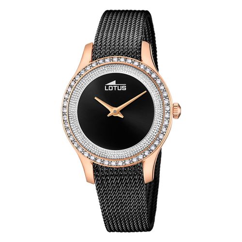 Montre Femme Lotus Acier Inoxydable Noir Montre-Bracelet Lotus Classic Ul18828/2