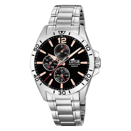 Lotus Montre Pour Hommes Montre-Bracelet Multifonction Acier Inoxydable Argent Ul18812/6