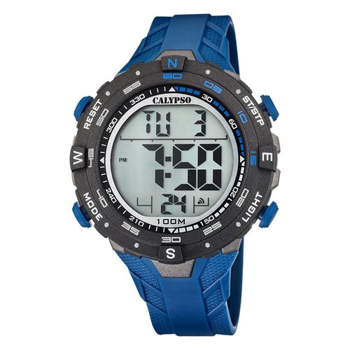 Montre Homme Calypso Caoutchouc Bleu Montre-Bracelet Numérique Calypso Uk5838/3