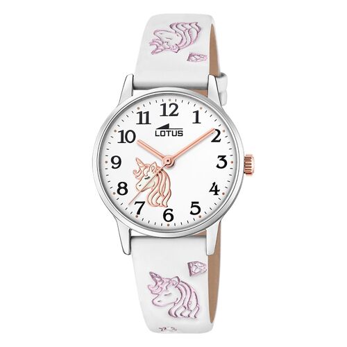 Montre Pour Enfants Lotus Youth En Cuir Blanc Montre Classique Lotus Ul18865/1