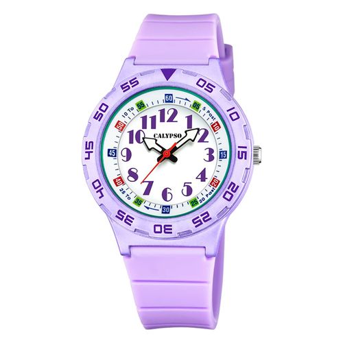 Montre Pour Enfants Calypso En Plastique Pur Violet Montre-Bracelet Junior Calypso Uk5828/3