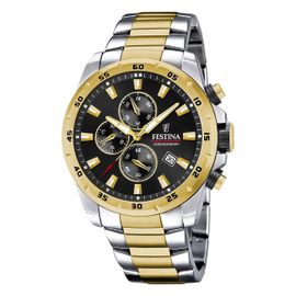 Festina Montre Pour Hommes Chronographe Montre-Bracelet De Sport En Acier Inoxydable Argent Or Uf20562/4
