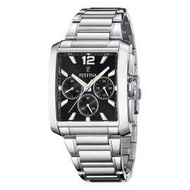 Festina Montre Homme Acier Inoxydable Argent Timeless Chronographe Montre-Bracelet Uf20635/4