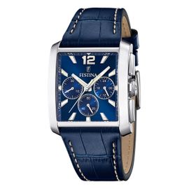Montre Homme Festina Cuir Bleu Festina Montre-Bracelet Chronographe Intemporelle Uf20636/2