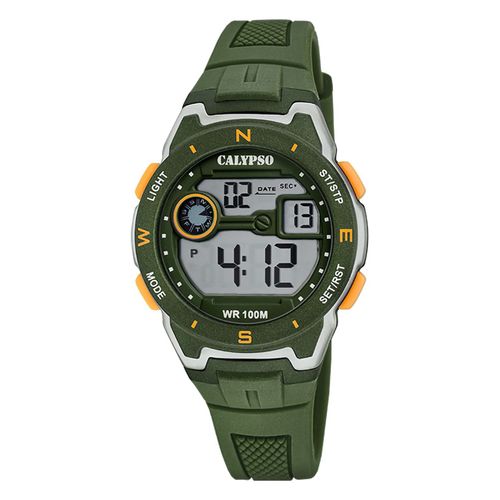 Montre Homme Calypso Caoutchouc Vert Montre-Bracelet Numérique Calypso Uk5853/2