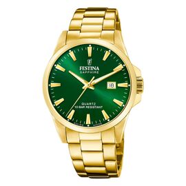 Montre Homme Festina Acier Inoxydable Or Festina Montre-Bracelet De Fabrication Suisse Uf20044/5
