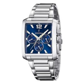 Festina Montre Homme Acier Inoxydable Argent Timeless Chronographe Montre-Bracelet Uf20635/2