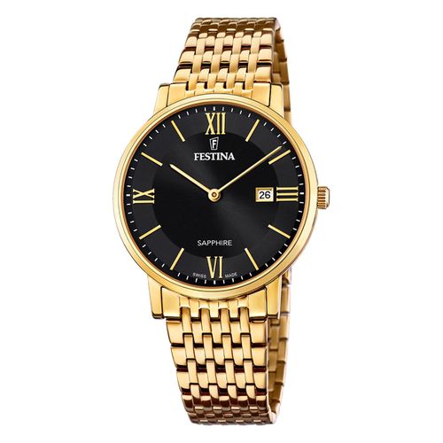 Montre Homme Festina Acier Inoxydable Or Festina Montre-Bracelet Swiss Made Uf20020/3