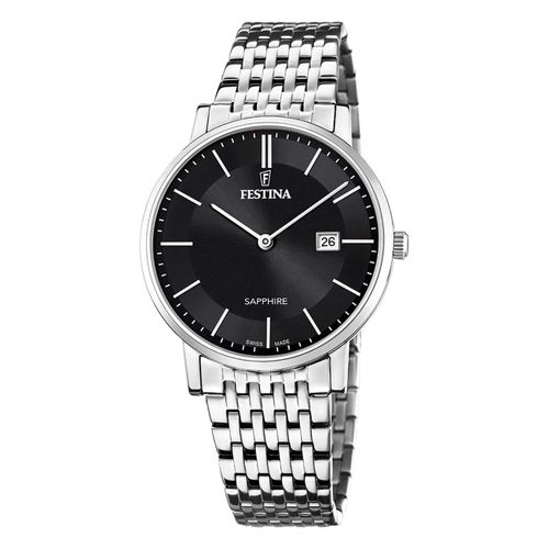 Montre Homme Festina Acier Inoxydable Argent Festina Montre-Bracelet Swiss Made Uf20018/3