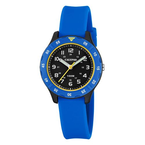 Montre Pour Enfants Calypso En Caoutchouc Bleu Montre-Bracelet Junior Calypso Uk5847/3