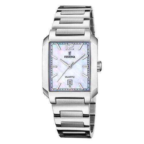 Festina Montre Femme Acier Inoxydable Argent Festina Montre-Bracelet Tendance Uf20679/2